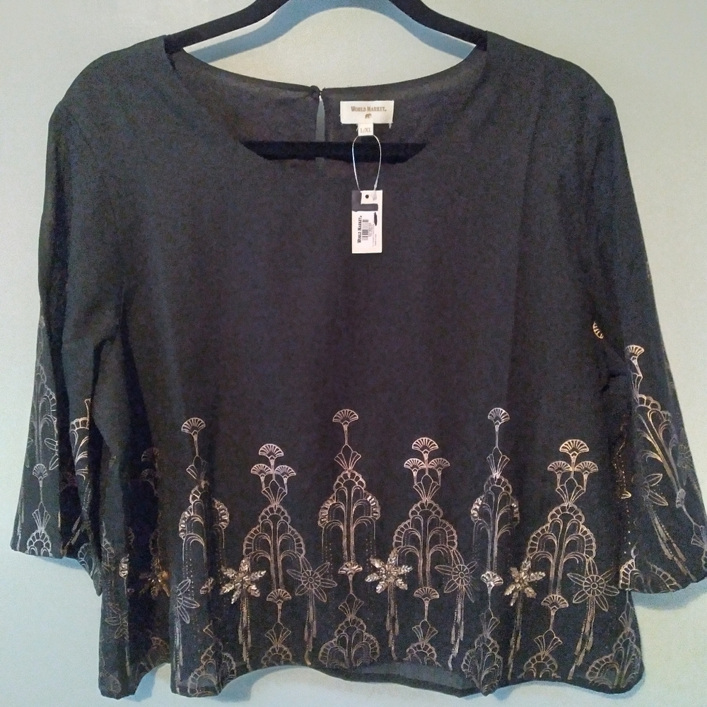 World Market top. NWT.